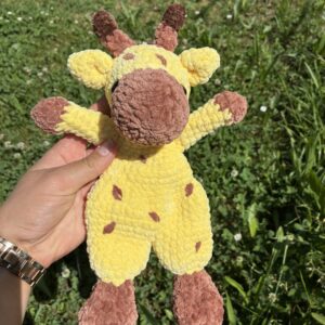 Doudou plat Girafe